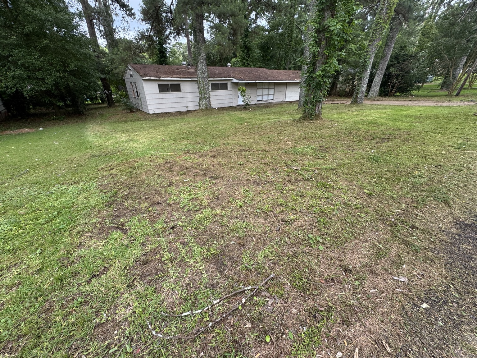 Before & After Overgrown Lawn Mowing in Jackson by Advanced Lawn Providers in Central Mississippi