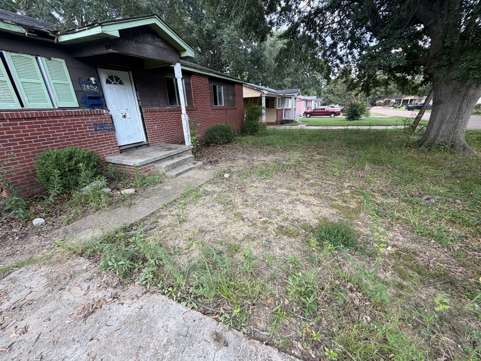 Before & After Yard Cleanup in Jackson by Advanced Lawn Providers in Central Mississippi