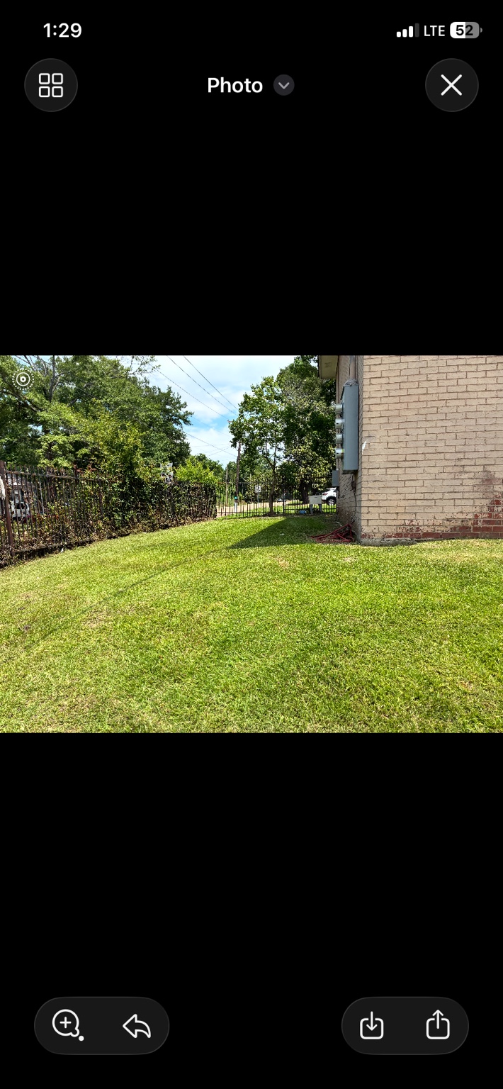 West Jackson lawn mowing project view 3